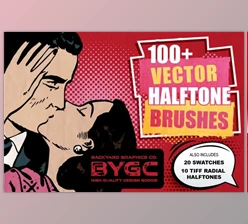 Download Heartfelt Halftone Vector Brushes