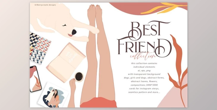 Download Best Friend collection (PNG, JPG, AI)
