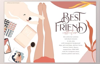 Download Best Friend collection (PNG, JPG, AI)