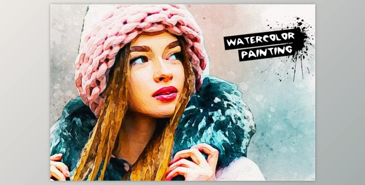 Download Watercolor Painting Effect (ATN, PAT, ABR)