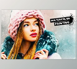 Download Watercolor Painting Effect (ATN, PAT, ABR)