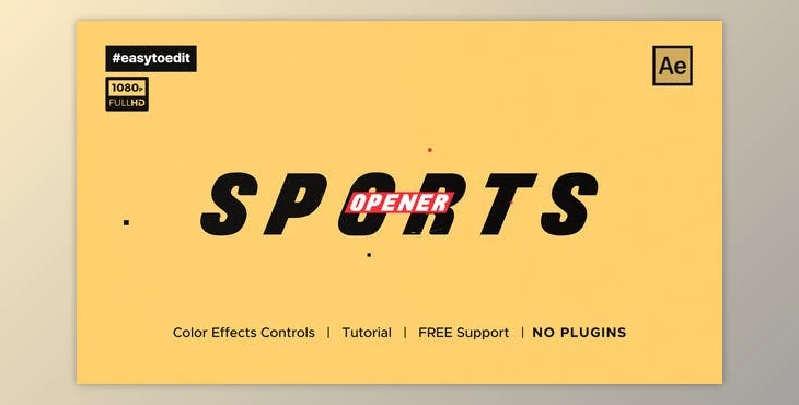 Download Sport Slideshow Opener (Videohive 34324926) - AE Project