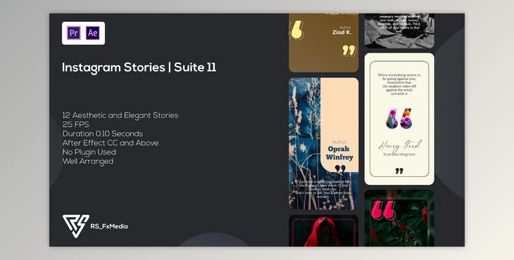 Download Instagram Stories | Quotes | Suite 11 | MOGRT (Videohive 34419229)