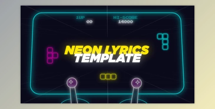 Download Neon Lyrics Template and Elements (Videohive 33898976) - AE Project