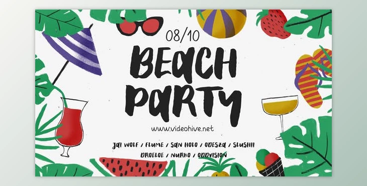 Download Beach Party (Videohive 24281769) - AE Project