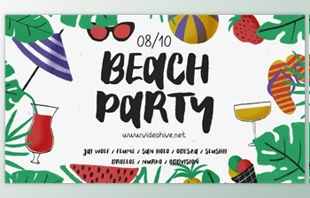 Download <span class='badge badge-warning'>Beach</span> Party (Videohive 24281769) - AE Project