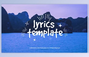 Download <span class='badge badge-warning'>Lyrics</span> Template (Videohive 23069592) - AE Project