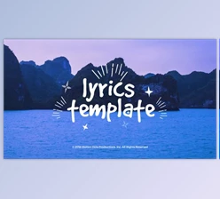 Download Lyrics Template (Videohive 23069592) - AE Project