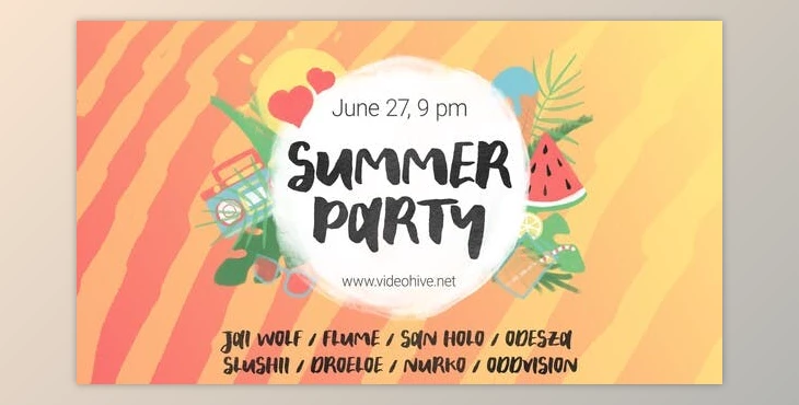Download Summer Party Promo (Videohive 25815207) - AE Project