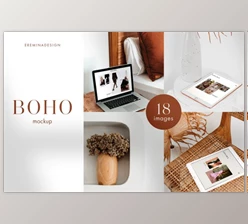Download Boho Photo Mockup Bundle (psd, Jpeg)