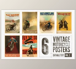 Download 6 posters with editable text