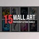 Download 15 Wall Art Photoshop Actions Bundle Creativemarket 4828627