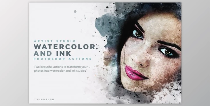 Download Artist Studio Watercolor Actions (ATN)
