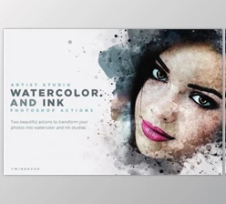 Download Artist Studio Watercolor Actions (ATN)