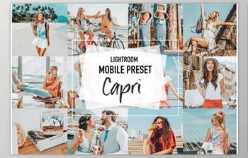 Download CAPRI <span class='badge badge-warning'>4</span> Lightroom Mobile presets - CreativeMarket 3957013