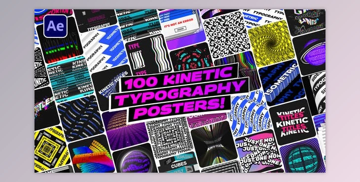 Download 100 Kinetic Typography Posters | After Effects (Videohive 33732559) - AE Project