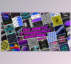 Download 100 Kinetic Typography Posters | After Effects (Videohive 33732559) - AE Project