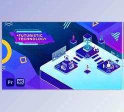 Download Futuristic Technology Isometric | Premiere Pro MOGRT (Videohive 34598364)