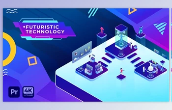 Download Futuristic Technology Isometric | <span class='badge badge-warning'>Premiere</span> <span class='badge badge-warning'>Pro</span> MOGRT (Videohive 34598364)