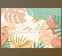 Download Call of Nature Collage Kit (PNG, JPG, PAT, AI)