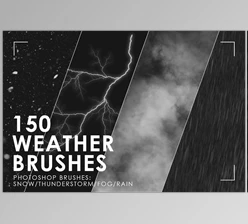Download 150 Weather Photoshop Brushes CreativeMarket-3092149 (ABR)