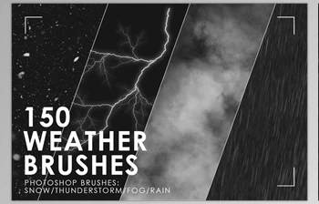 Download 150 Weather <span class='badge badge-warning'>Photoshop</span> <span class='badge badge-warning'>Brushes</span> CreativeMarket-3092149 (ABR)