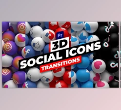 Download 3D Social Icons Transitions for Premiere Pro (Videohive 34560120)