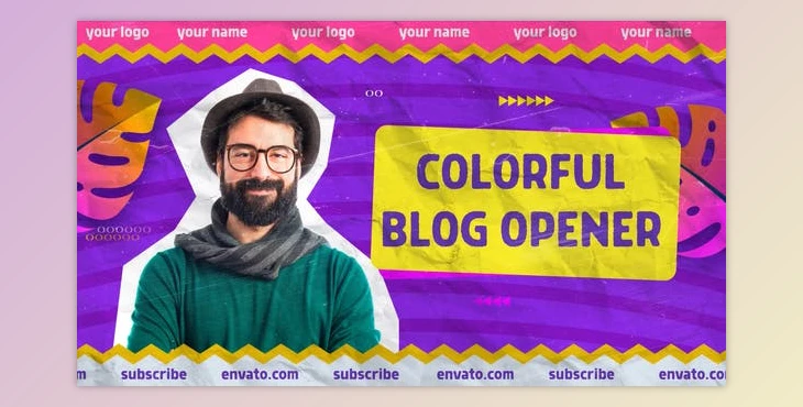 Download Colorful Blog Opener | MOGRT (Videohive 34566963)