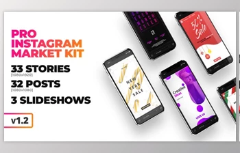Download [PRO] Instagram Marketing <span class='badge badge-warning'>Kit</span> (Videohive 22866205) - AE Project