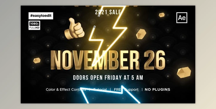 Download Black Friday Sale Promo (Videohive 34614384) - AE Project