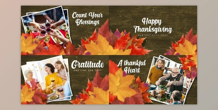 Download Thanksgiving - Autumn Slideshow (Videohive 34636837) - AE Project
