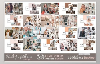 Download Bundle Lightroom Presets (Mob, Desk) - <span class='badge badge-warning'>Creative</span> Market