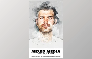 Download Mixed <span class='badge badge-warning'>Media</span> Photoshop Action – GraphicRiver 20449556 (ABR, PAT, ATN)