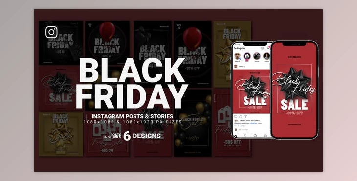 Download Black Friday Instagram Promo V77 (Videohive 34666588) - AE Project