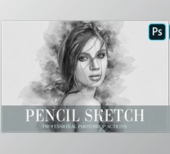 Download Pencil Sketch Photoshop Action – CreativeMarket 4870378 (JPG, TIFF, PNG)