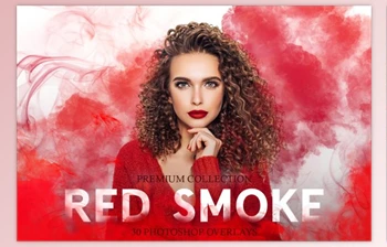 Download Red Smoke <span class='badge badge-warning'>Photoshop</span> <span class='badge badge-warning'>Overlays</span> Creativemarket 3894299