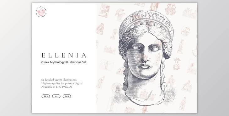 Download Ellenia – Greek Mythology Set - CreativeMarket 3821532