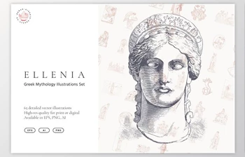 Download Ellenia – Greek Mythology <span class='badge badge-warning'>Set</span> - CreativeMarket 3821532