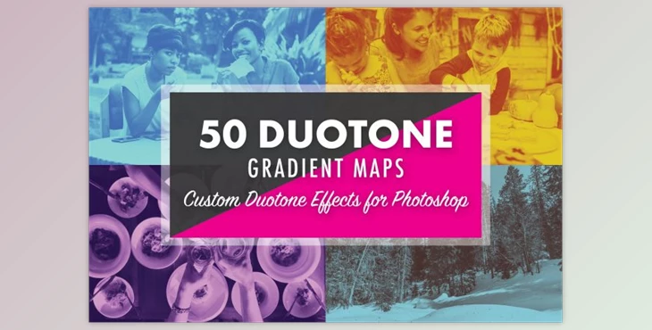 Download 50 Duotone Gradient Maps
