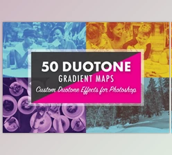 Download 50 Duotone Gradient Maps