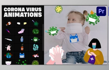 Download <span class='badge badge-warning'>Corona</span> Virus Hand-Drawn Animations for Premiere Pro MOGRT (Videohive 34684032)