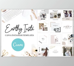 Download Canva Instagram Templates Earthy (PSD)