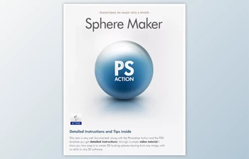 Download Sphere Maker <span class='badge badge-warning'>Photoshop</span> Action