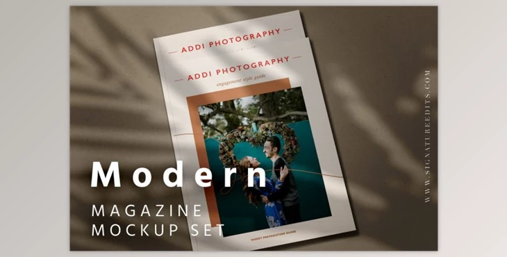 Download Modern Magazine Mockup Set (PSD)
