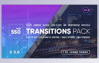Download <span class='badge badge-warning'>Transitions</span> V3 (Videohive 21861548) - AE Project