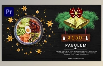 Download <span class='badge badge-warning'>Merry</span> Christmas Menu Restaurant Promo Mogrt (Videohive 34544328)