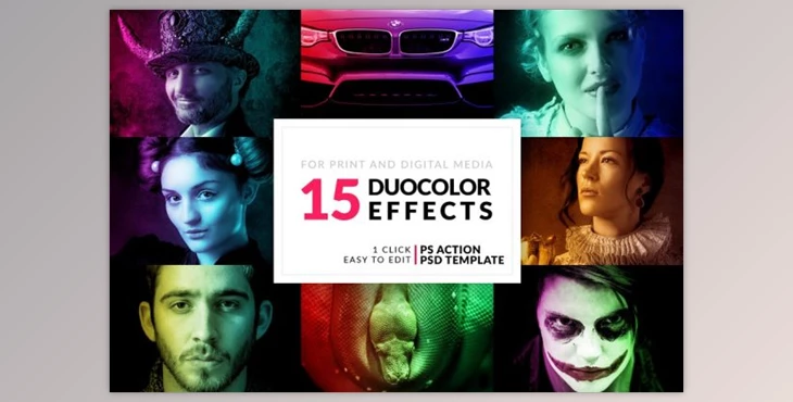 Download 15 Duo Color Photoshop Actions