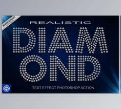 Download Diamond Text Effect Photoshop Action (ABR, PDF, ATN)