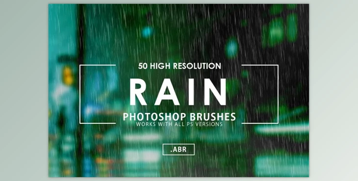 Download 50 Rain Photoshop Brushes CreativeMarket-3070624 (ABR)
