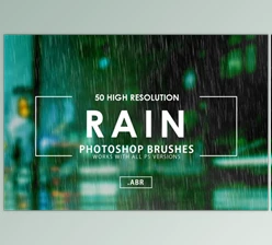Download 50 Rain Photoshop Brushes CreativeMarket-3070624 (ABR)